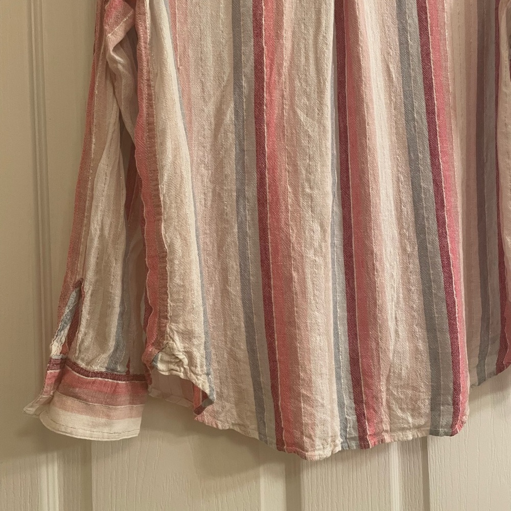 RAILS Charli Striped Long Sleeve Striped Multi Colored Button Down - Picture 9 of 12